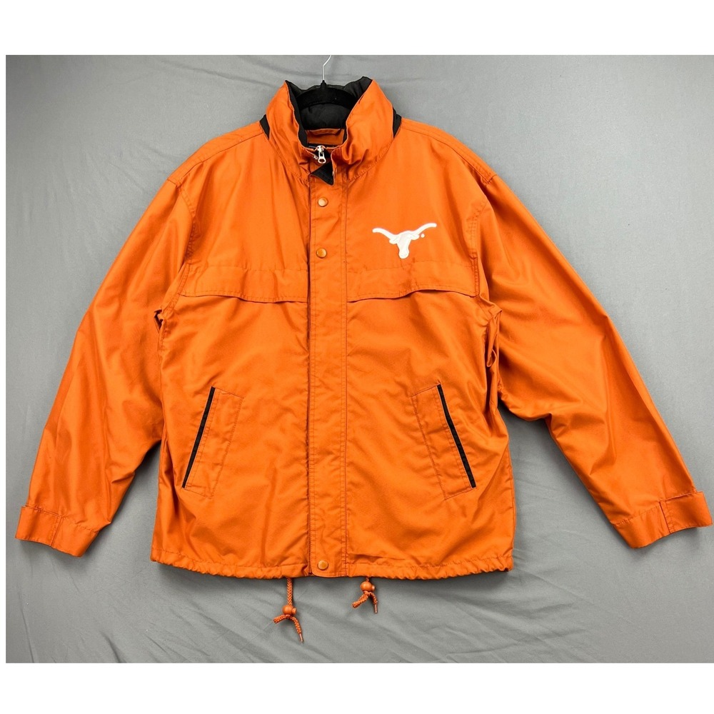 Texas Longhorns G-III Sports Jacket Mens Medium Burnt Orange Windbreaker Good